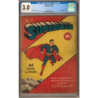 Superman #2 CGC 3.0 (C-OW) *1555947001*
