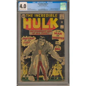 Incredible Hulk #1 CGC 4.0 (C-OW) *1555947002*