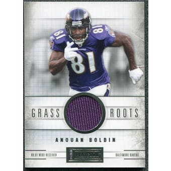 2011 Panini Playbook Grass Roots Materials #34 Anquan Boldin /49