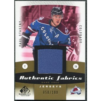 2010/11 Upper Deck SP Game Used Authentic Fabrics Gold #AFPS Paul Stastny /100