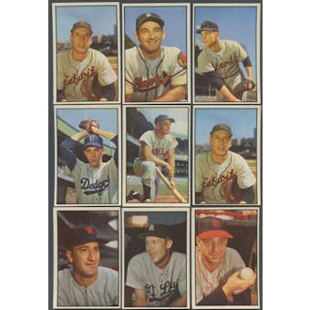 1953 Bowman Color Baseball Lot of 35 Cards (32 Different)
