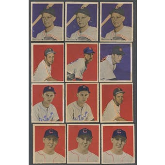 1949 Bowman Baseball Lot of 38 Cards (18 Different) EX