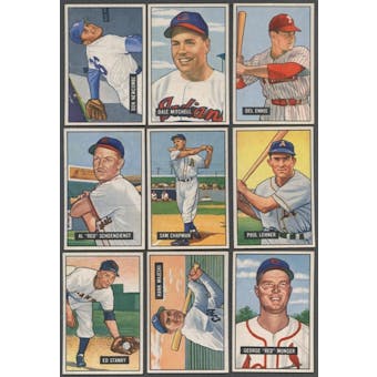 1951 Bowman Baseball Starter Set (104 Different) EX