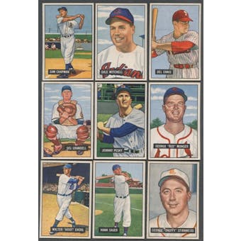 1951 Bowman Baseball Starter Set (66 Different) EX