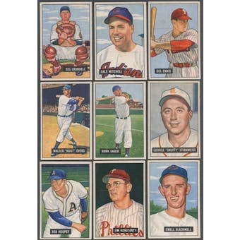 1951 Bowman Baseball Starter Set (45 Different) EX