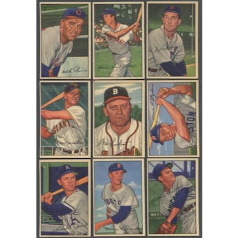 1952 Bowman Baseball Starter Set (61 Different) EX