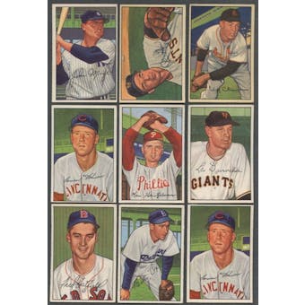 1952 Bowman Baseball Lot of 38 Cards (23 Different) VG