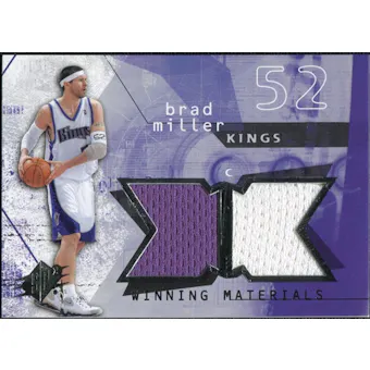2004/05 Upper Deck SPx Winning Materials #BM Brad Miller