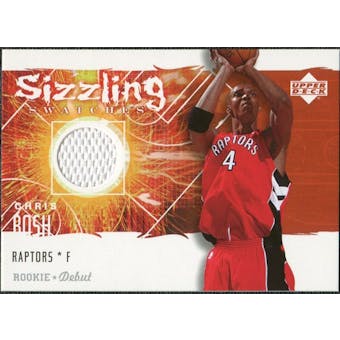 2005/06 Upper Deck Rookie Debut Sizzling Swatches #CB Chris Bosh