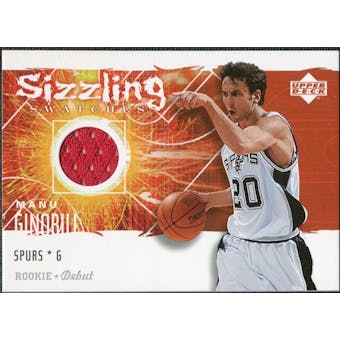 2005/06 Upper Deck Rookie Debut Sizzling Swatches #MG Manu Ginobili