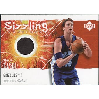 2005/06 Upper Deck Rookie Debut Sizzling Swatches #PG Pau Gasol