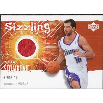 2005/06 Upper Deck Rookie Debut Sizzling Swatches #PS Peja Stojakovic
