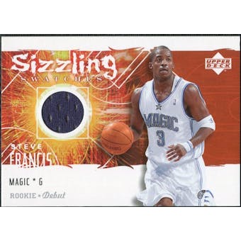 2005/06 Upper Deck Rookie Debut Sizzling Swatches #SF Steve Francis