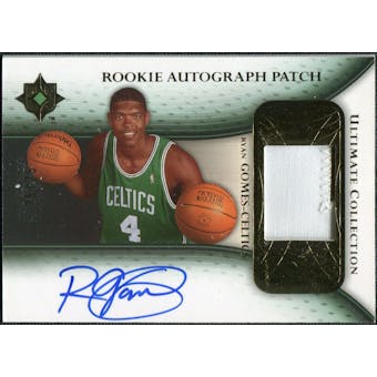 2005/06 Upper Deck Ultimate Collection Rookie Autographs Patches #RPRG Ryan Gomes Autograph /25