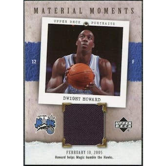 2005/06 Upper Deck UD Portraits Material Moments #DH Dwight Howard