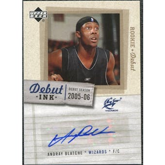 2005/06 Upper Deck Rookie Debut Ink #BL Andray Blatche Autograph