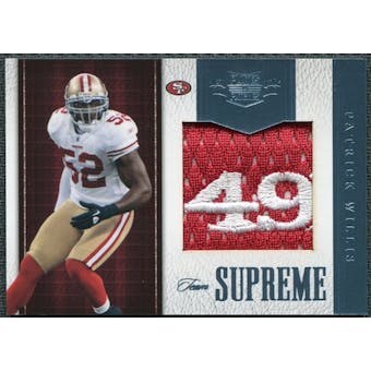2011 Panini Plates and Patches Team Supreme Materials #35 Patrick Willis /18