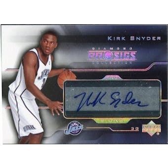 2004/05 Upper Deck Pro Sigs Pro Signs Rookies #KS Kirk Snyder Autograph