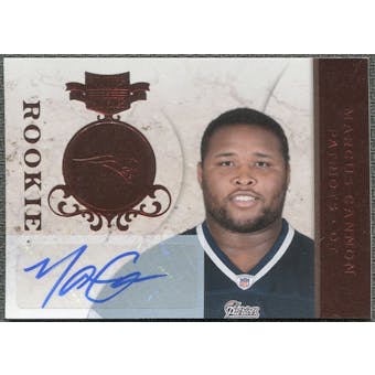 2011 Panini Plates and Patches #151 Marcus Cannon RC Autograph /199