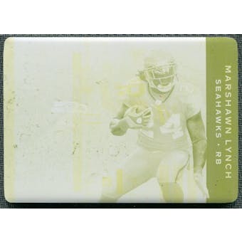 2011 Panini Plates and Patches Printing Plates Yellow #71 Marshawn Lynch 1/1