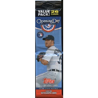 2012 Topps Opening Day Baseball Rack Pack