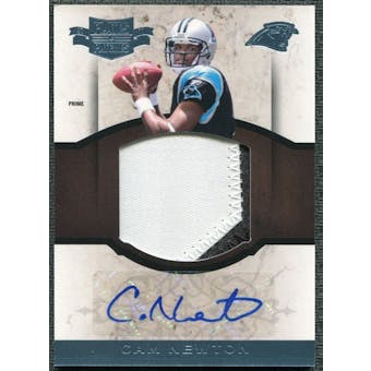 2011 Panini Plates and Patches Rookie Autographed Jumbo Materials Prime #7 Cam Newton RC /25