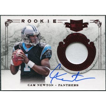 2011 Panini Plates and Patches #201 Cam Newton RC Jersey Autograph /299