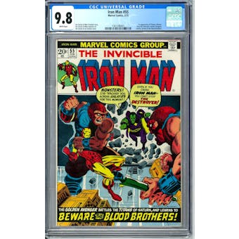 Iron Man #55 CGC 9.8 (W) *1561596001*