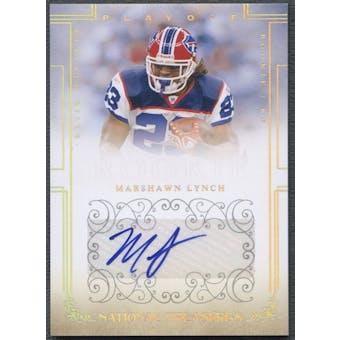 2007 Playoff National Treasures #123 Marshawn Lynch Signature Silver Rookie Auto #30/49