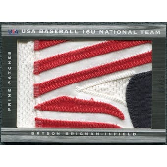 2011 Limited USA Baseball National Teams Prime Patches #44 Bryson Brigman /23