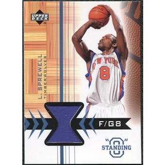 2003/04 Upper Deck Standing O Swatches #LSPH Latrell Sprewell