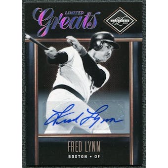 2011 Panini Limited Greats Signatures #4 Fred Lynn Autograph /149