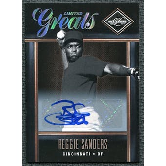 2011 Panini Limited Greats Signatures #35 Reggie Sanders Autograph /499