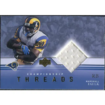 2001 Upper Deck Championship Threads #CTMF Marshall Faulk
