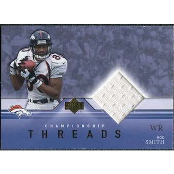 2001 Upper Deck Championship Threads #CTRS Rod Smith