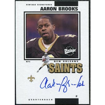 2001 Upper Deck Vintage Signatures #ABVS Aaron Brooks Autograph