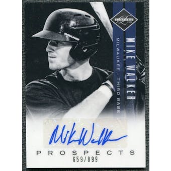 2011 Panini Limited Prospects Signatures #36 Mike Walker Autograph /899