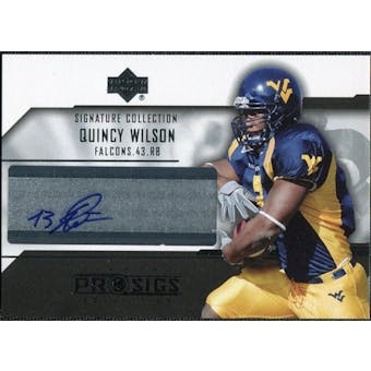 2004 Upper Deck UD Diamond Pro Sigs Signature Collection #SCQW Quincy Wilson Autograph