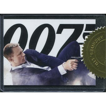 2012 James Bond 50th Anniversary Series 2 #CT1 SkyFall Movie Poster /777 issued as case