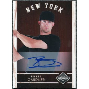 2011 Panini Limited Signatures #23 Brett Gardner Autograph /399