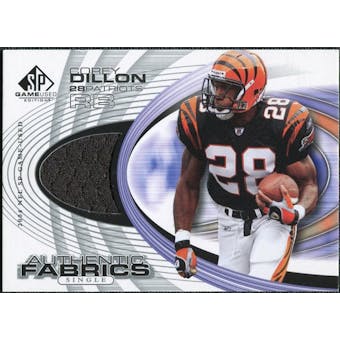2004 Upper Deck SP Game Used Edition Authentic Fabric #AFCD Corey Dillon