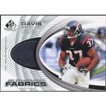 2004 Upper Deck SP Game Used Edition Authentic Fabric #AFDD Domanick Davis