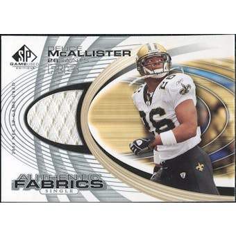 2004 Upper Deck SP Game Used Edition Authentic Fabric #AFDE Deuce McAllister