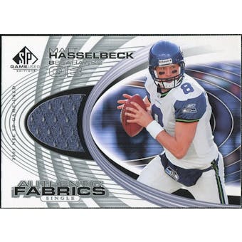 2004 Upper Deck SP Game Used Edition Authentic Fabric #AFHA Matt Hasselbeck