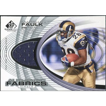 2004 Upper Deck SP Game Used Edition Authentic Fabric #AFMF Marshall Faulk
