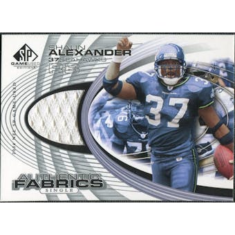 2004 Upper Deck SP Game Used Edition Authentic Fabric #AFSA Shaun Alexander