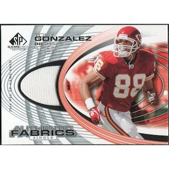 2004 Upper Deck SP Game Used Edition Authentic Fabric #AFTG Tony Gonzalez