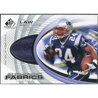 2004 Upper Deck SP Game Used Edition Authentic Fabric #AFTL Ty Law