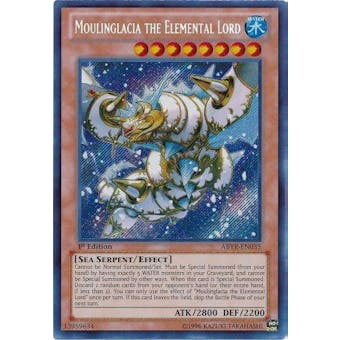 Yu-Gi-Oh Abyss Rising Single Moulinglacia the Elemental Lord Secret Rare - NEAR MINT (NM)