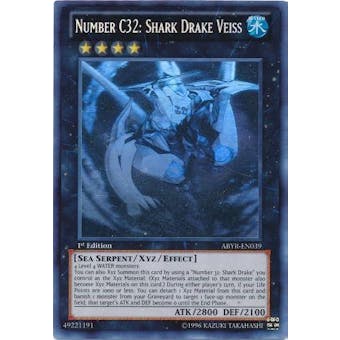 Yu-Gi-Oh Abyss Rising Single Number C32: Shark Drake Veiss Ghost Rare